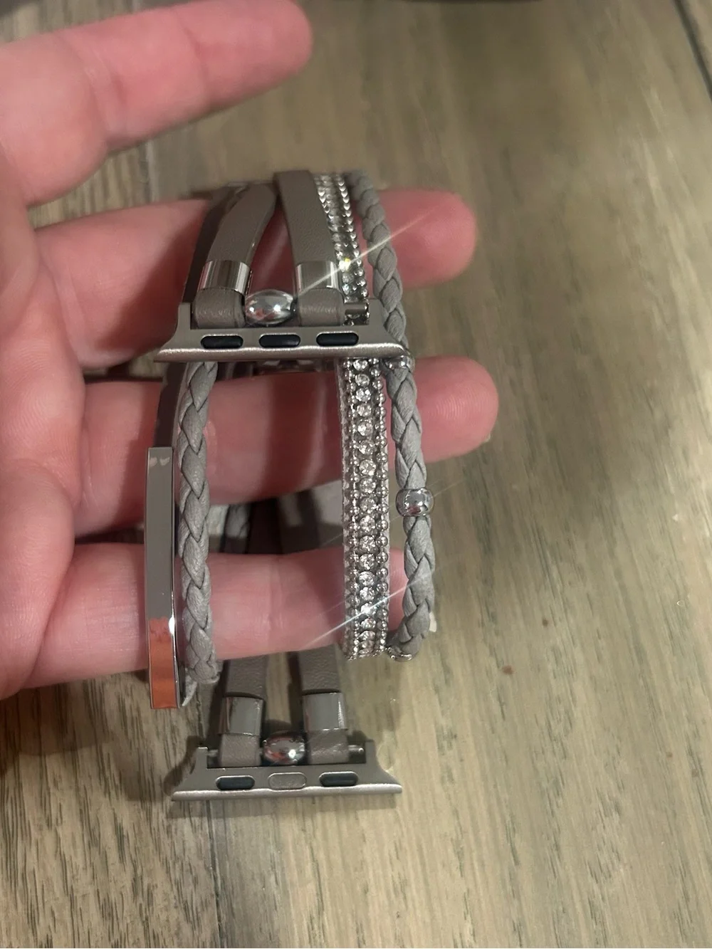 Boho-style wrap leather bracelet band for the Apple Watch NWT